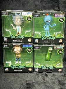 New Rick and Morty Metalfigs “Rick, Morty, Mr Meeseeks and Pickle Rick”2025 - Picture 1 of 3