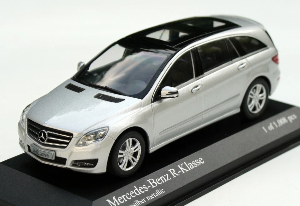 Mercedes Clase R W251 año 2010-2013, Iridio Plata Metálico, MINICHAMPS M 1:43 Foto 1 de 4