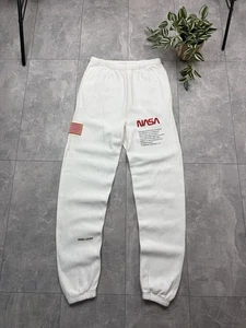 Heron Preston x NASA Men’s Jogger White Lounge Sweatpants Size L - Picture 1 of 24
