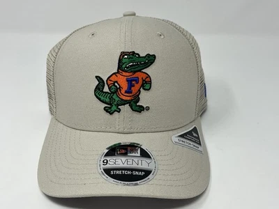 Gorra ajustable New Era Florida Gators bronceada Trucker Perform 9SEVENTY elástica a presión Foto 1 de 4