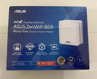 ASUS ZenWiFi BD5 Dual-Band WiFi 7 Mesh 5000 Mbps 2500 sq.ft (1PK) - Image 1 of 2