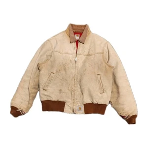 Chaqueta de Colección Carhartt SANTA FE Para Hombre Grande Pato Edredón Forrado J13 BRN Envejecido  - Imagen 1 de 8