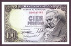SPANIEN 100 PESETAS Banknote 1946 Zustand I UNC FDS S/N B09283587 P. 131a