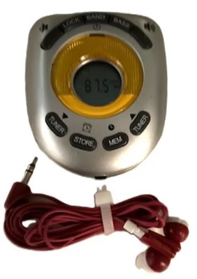 JENSEN аудио Sport цифровой AM/FM стерео руки группы радио серебро с часами и будильником - Изображение 1 из 3