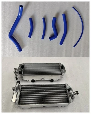 Fit  Suzuki RM250 RM 250 1996-2000 1997 Aluminum Radiator+Blue  Hose - Image 1 of 4