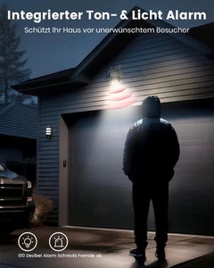AOSU 2 Pakete 2K Externe WiFi Überwachungskamera Drahtlose WiFi Outdoor - Bild 1 von 7