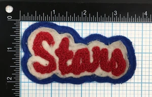 1970-74 UTAH STARS ABA BASKETBALL HARDWOOD CLASSICS 3,75" CHENILLE SCRIPT PATCH - Bild 1 von 2