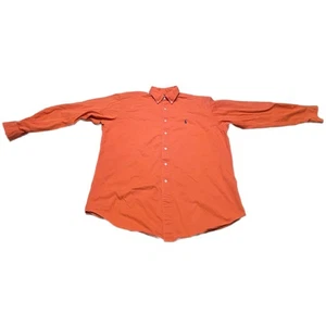 Camisa Ralph Lauren Blake Para Hombre Naranja Con Botones Manga Larga - Imagen 1 de 5
