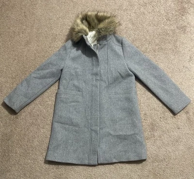 J. Abrigo Parka Crewcuts Chateau Lana y Piel Sintética Niñas Talla 12 LEER TIENE DEFECTO Foto 1 de 4