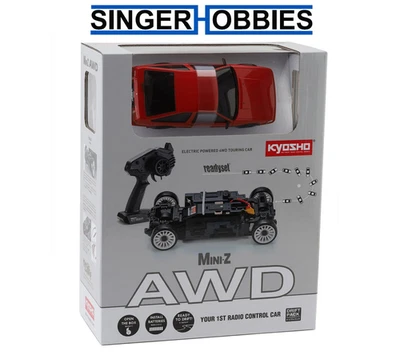 Kyosho 32641RBK MA-020 AWD Mini-Z ReadySet con carrocería Toyota Corolla Levin AE86 roja Foto 1 de 4