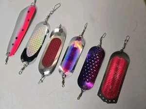 6 Kokanee Dodgers Used Assorted Colors - Picture 1 of 12