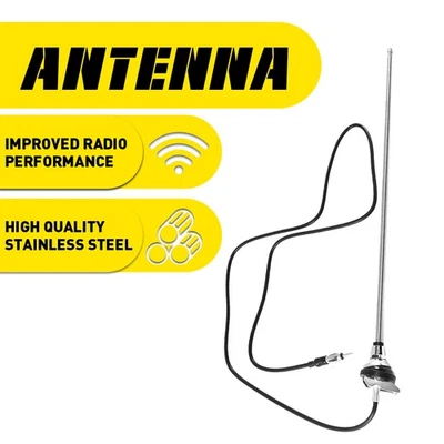 Antena flexible retráctil 50 cm para Dodge Ramcharger Omni Diplomat Challenger Foto 1 de 4
