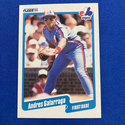 Andres Galarraga 1990 Fleer Card #345 MLB Montreal Expos - Image 1 of 2