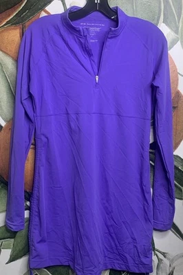 Coolibar小号1/4拉链UPF 50+长袖连衣裙 — 第 1/4 张图片