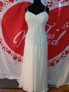 Wedding dress size 16 ivory chiffon Heidi Hudson, check measurements, H - Picture 1 of 6