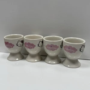 Paquete de 4 tazas de huevos de porcelana de cerámica de Hello Kitty de Sanrio - Imagen 1 de 12