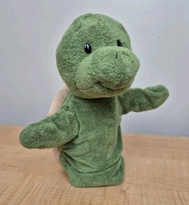 Juguete de peluche de 11" Gund Turtle marioneta de mano marionetas Tinker marrón verde 60246 - Imagen 1 de 11