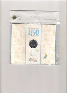Royal Mint Beatrix Potter 2016 150 aniversario sin circular Peter Rabbit 50p - Imagen 1 de 1