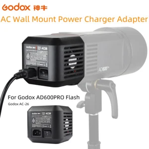 Godox AC-26 AC Wall Mount Charger Power Source Adapter For AD600Pro Flash Strobe - Picture 1 of 9