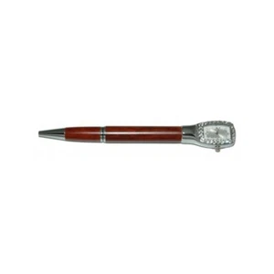 Swarovski Crystal Rosewood Ballpoint Pen with Watch - Picture 1 of 2