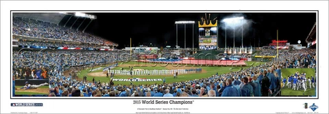 Kansas City Royals Kauffman Stadium 2015 World Series Panoramic Poster #2110 Cover