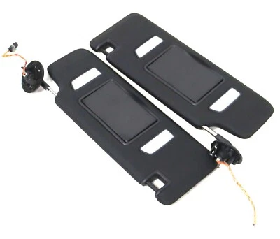 2016-2024 Chevrolet Camaro SS BLACK SUN VISORS WITH MIRROR LEFT & RIGHT GM OEM - Image 1 of 4