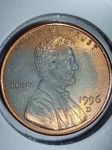 1996 Lincoln Cent With Obverse And Reverse Missing Clad Stunning Features!! M.S - Picture 1 of 10