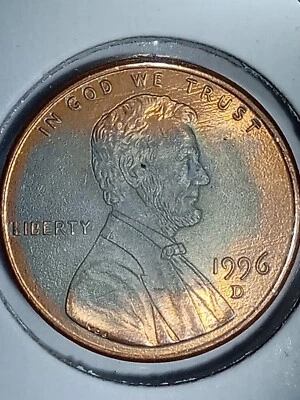 1996 Lincoln Cent With Obverse And Reverse Missing Clad Stunning Features!!  M.S - Image 1 of 4