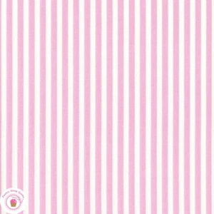 PICNIC TW18P Pink Stripe TANYA WHELAN Quilt Fabric SHABBY CHIC - Picture 1 of 6