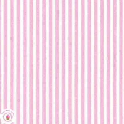 PICNIC TW18P Pink Stripe TANYA WHELAN Quilt Fabric SHABBY CHIC - Image 1 of 4