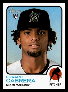 2022 Topps Heritage Edward Cabrera High Number RC Rookie #657 NM-MINT - Picture 1 of 2