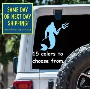8 Sizes NEPTUNE STICKER DECAL Sea god Car Window Tablet MacBook Laptop Bottle - Foto 1 di 3