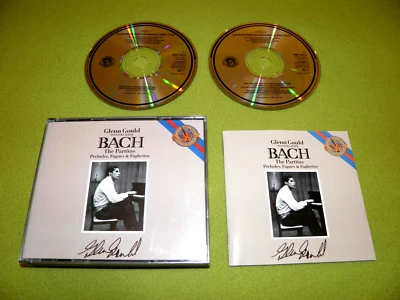 Glenn Gould - Bach - Partitas Preludes Fugues Fughettas IMPORT 1987 2xCD Box NM - Image 1 of 3