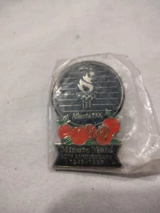 1996 Atlanta Olympic Games Minute Maid 50th Anniversary 1946-1996 Pin Sealed NOS - Picture 1 of 4