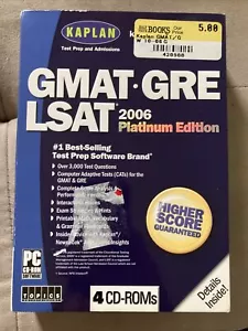 Kaplan 2006 Platinum Edition 4 CD-Rom GMAT GRE LSAT - Picture 1 of 4