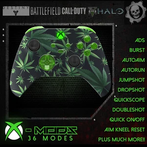 XBOX ONE SERIES RAPID FIRE CONTROLLER - CARNAGE MOD 2 WEED CANNABIS 420 GREENKIT - Picture 1 of 7