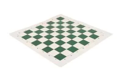 Regulation Vinyl Tournament Chess Board - 2.5" - Green - Image 1 of 2