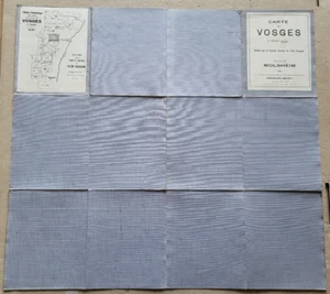 Carte des Vosges Feuille X Molsheim éd Club Vosgien 1926 - Picture 1 of 2