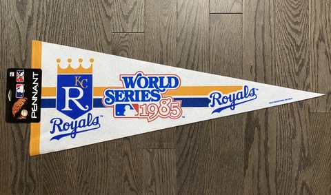 1985 World Series Champions Kansas City Royals Pennant Official Licensed Product Cover