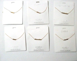 Halskette Lumiela Marina De Butchi personalisiert goldfarben verstellbar 15-20 cm - Bild 1 von 22