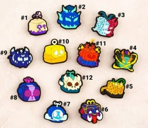 Blox Fruits Shoe Charms 12PCS PVC Clog Pins Accessories Party Favors Birthday - Picture 1 of 8