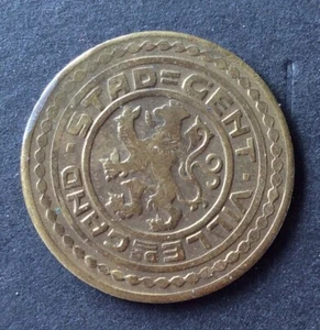 Belgium - German Occupation - Ghent/Ghent -1 Frank 1915 - (2) - Picture 1 of 2