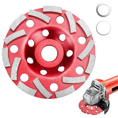 5" Diamond Segment Grinding Cup Wheel Disc for Concrete Granite 7/8" 30-40 Grit - Image 1 of 4