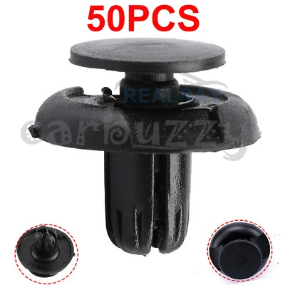50pcs Inner Wheel Well Fender Retainer Clips For Honda 91501-S04-003 Acura 7.5mm Foto 1 de 4