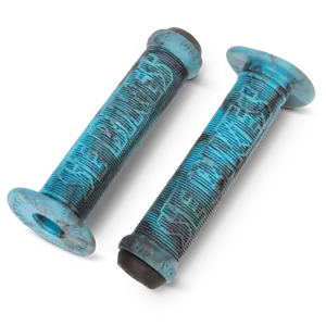SE Racing BIKE LIFE open end BMX bicycle grips with bar ends 135mm BLUE SWIRL - Picture 1 of 1