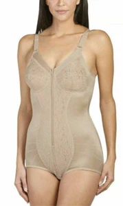 NEW NATURANA WHITE OR BEIGE SEAMLESS SHAPING NONWIRED LACE CORSELETTE BODYSUIT  - Picture 1 of 12