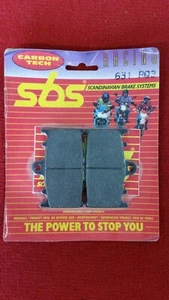 SBS 631RQ SBS Racing Carbon Tech Front Brake Pad Pair Suits RG125F Gamma 92-96 - Picture 1 of 1