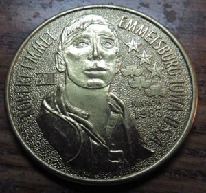 1983 Emmetsburg, IA Irish Dollar Token - Iowa - Picture 1 of 2