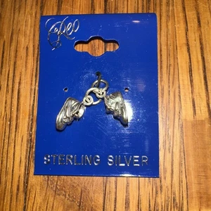REO Sterling Silver Baby Shoes Pendant Or Charm Vintage 2003 New .925 Pair 2 - Picture 1 of 5