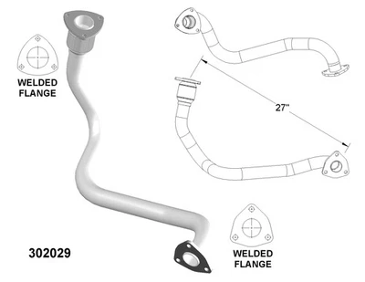 Tubos de escape y escape para GMC Sonoma 1998-2001 2,2 L L4 GAS OHV Foto 1 de 2